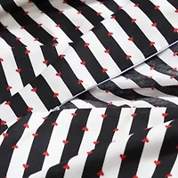 Wonderland Stripe Microfiber Duvet Cover Set