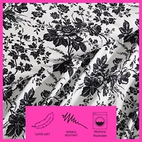 Betsey's Toile Microfiber Duvet Cover Set