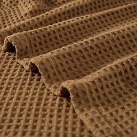 Solid Waffle 100% Cotton Blanket