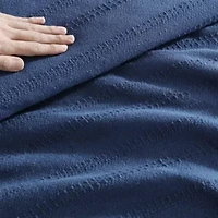 Variegated Weave Stripe 100% Cotton Blanket