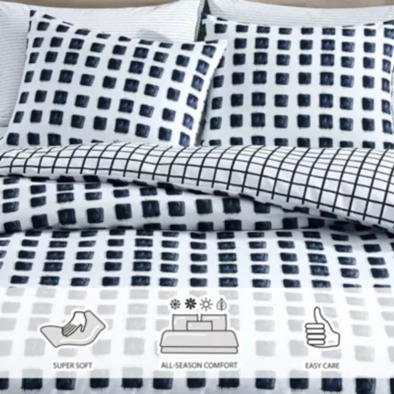 Urban Shibori Microfiber Duvet Cover Set