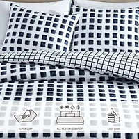 Urban Shibori Microfiber Duvet Cover Set