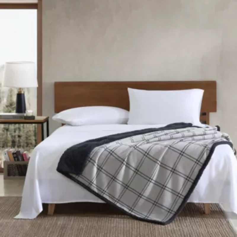 Kettle Falls Plaid Cotton Throw Blanket