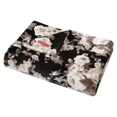 Vintage Floral Microfiber Blanket