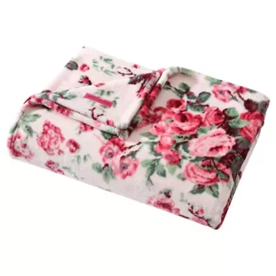 Vintage Floral Microfiber Blanket
