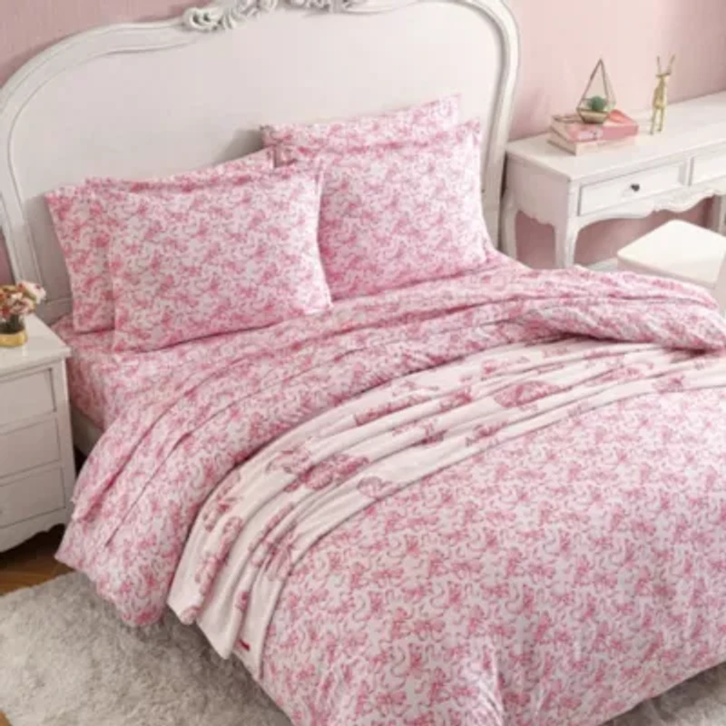 Ballet Bows Microfiber Duvet Cover Set