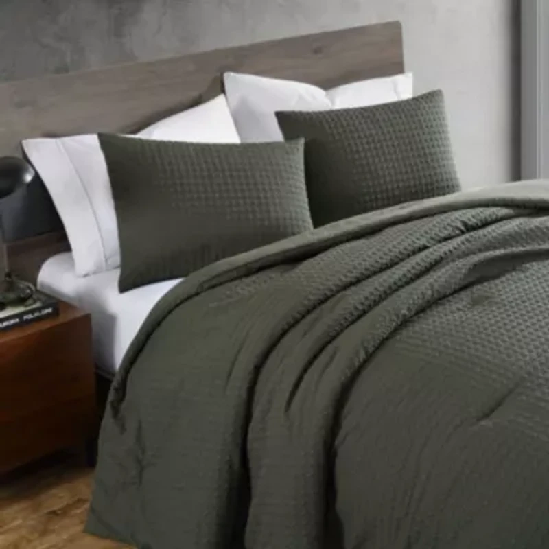 Houndstooth Microfiber Duvet Cover Set