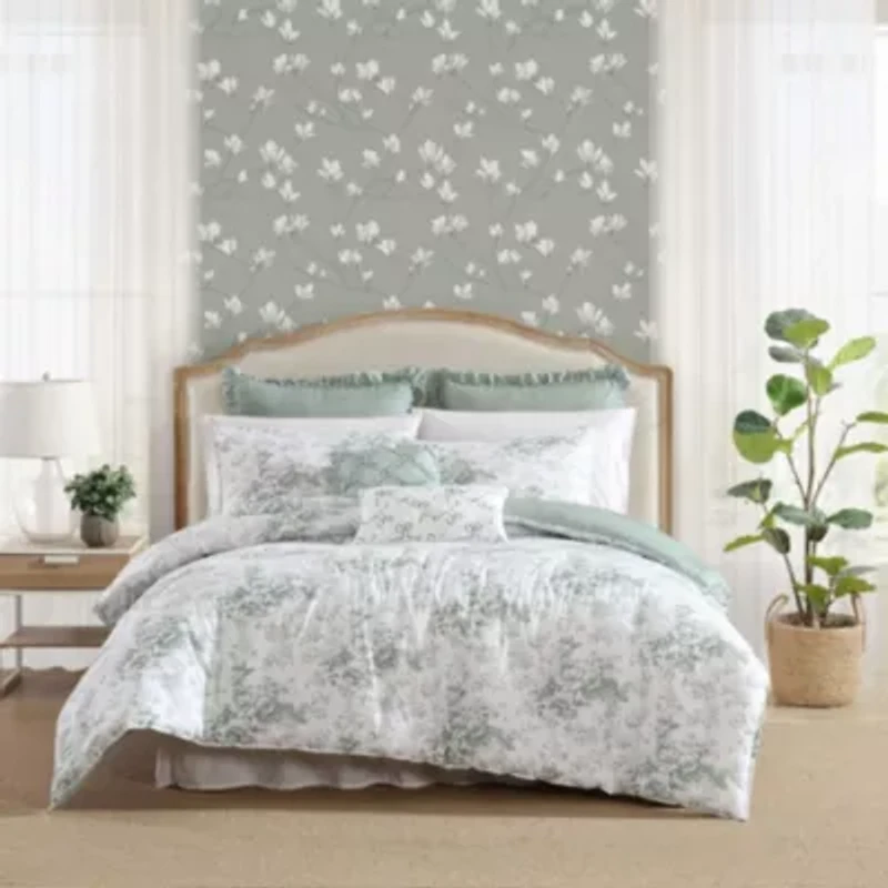 Toile Delight Cotton Comforter Sham Bonus Set