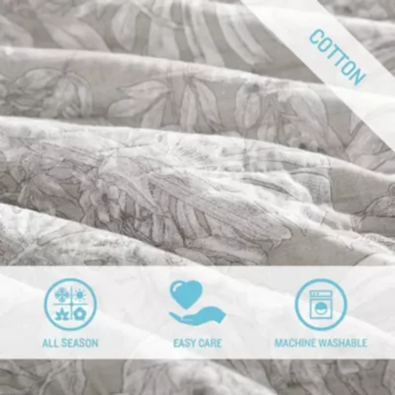 Jungle Toile Cotton Quilt-Sham Set