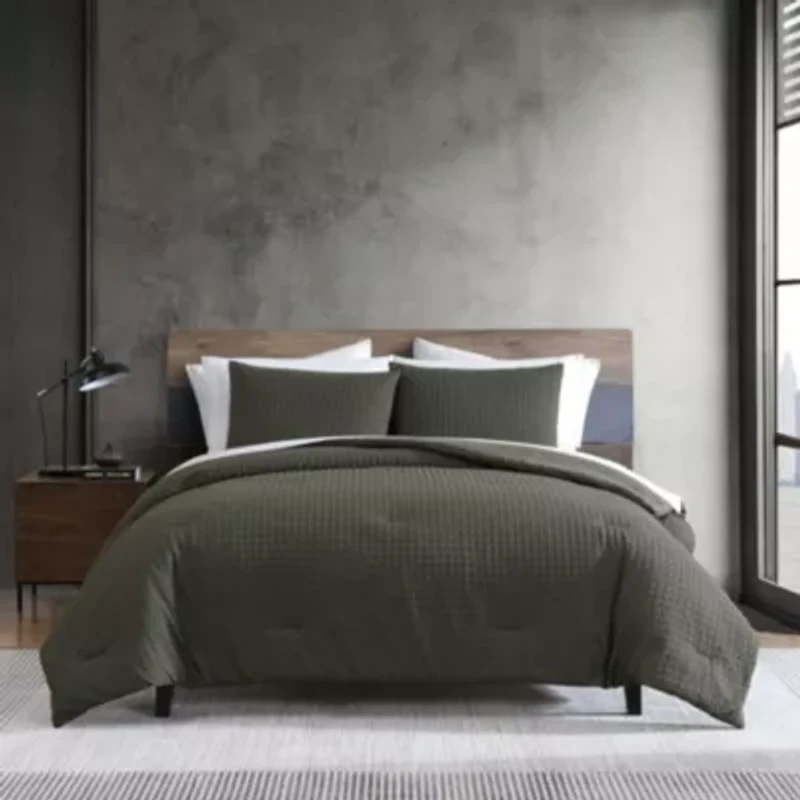 Houndstooth Microfiber Comforter Set