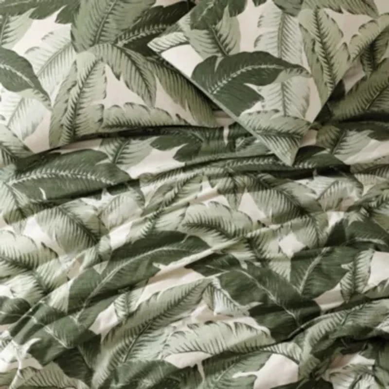 Vintage Palms Cotton Comforter-Sham Set