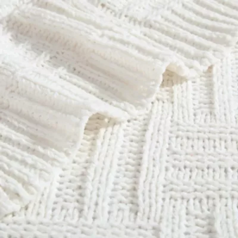 Chain Basket Microfiber Throw Blanket