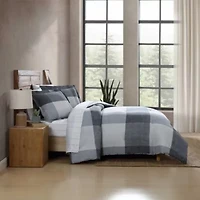 Oversize Plaid Cotton Bed Set