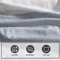 Oversize Plaid Cotton Bed Set