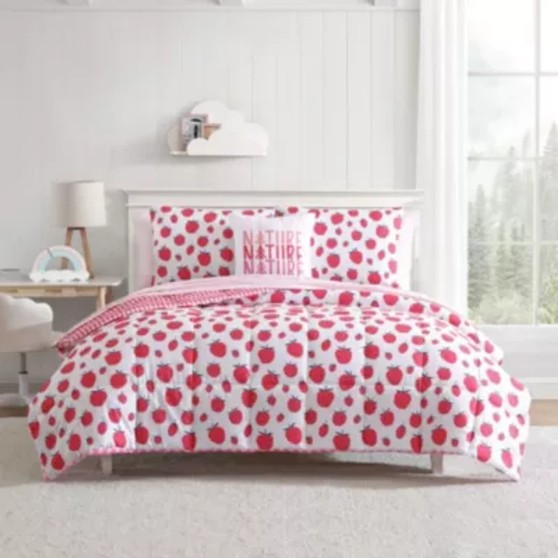 Strawberry Field Microfiber Comforter Bonus Set