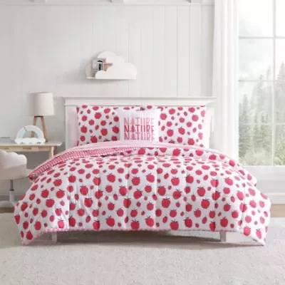 Strawberry Field Microfiber Comforter Bonus Set
