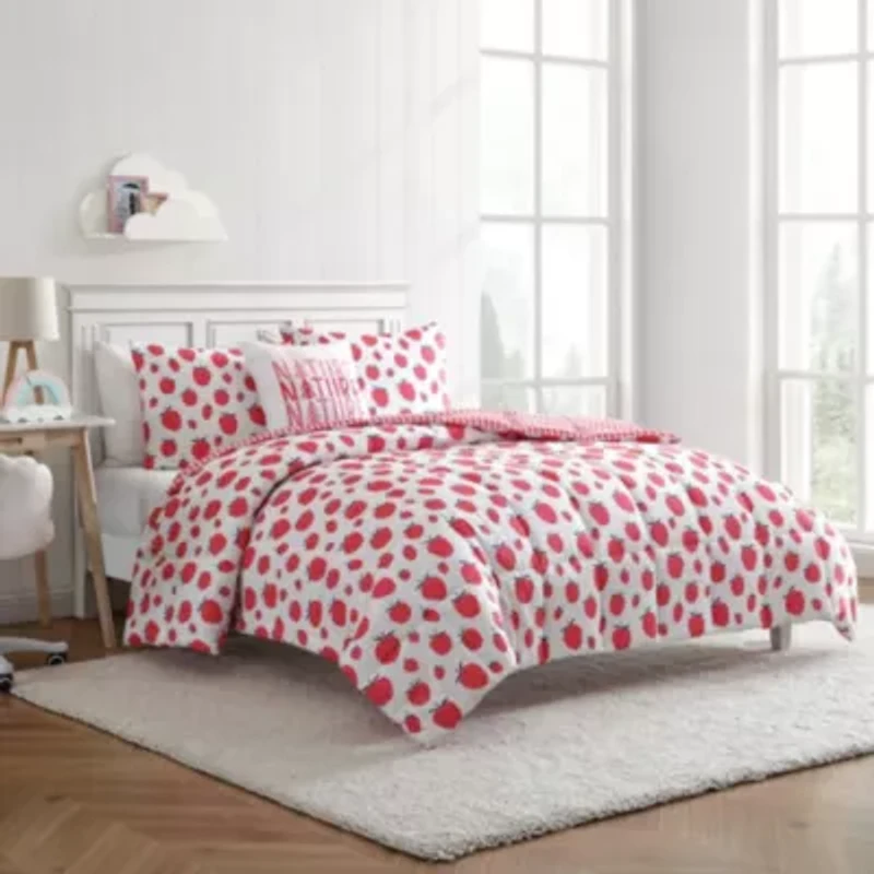 Strawberry Field Microfiber Comforter Bonus Set