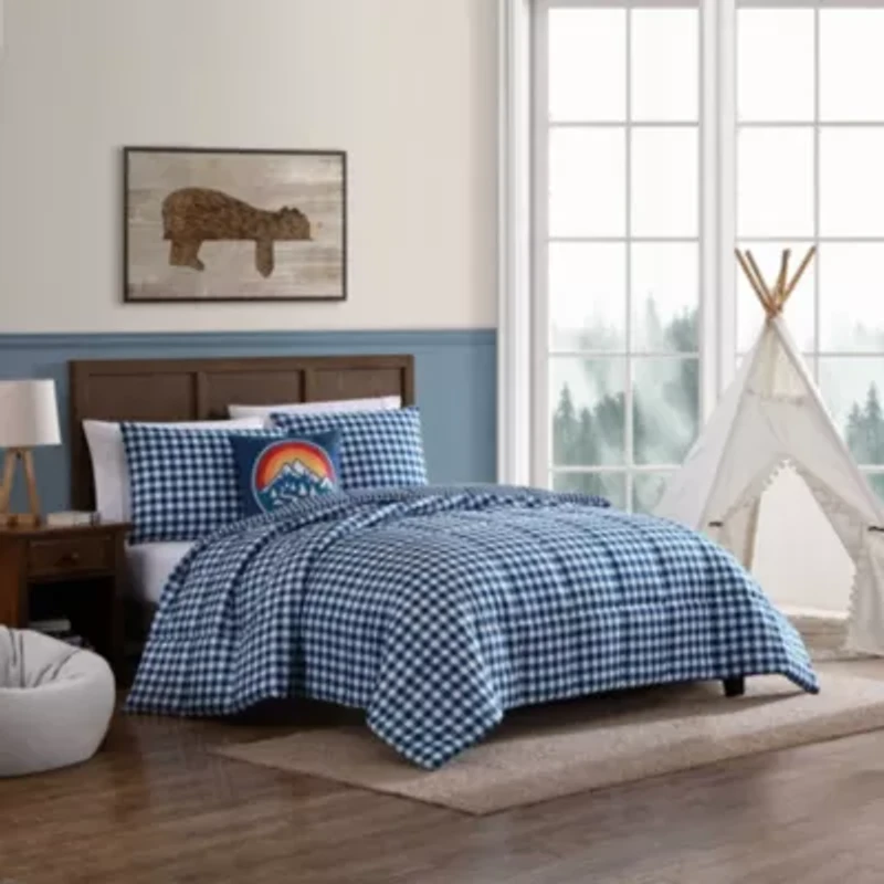 Preston Check Microfiber Comforter Bonus Set