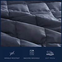 Solid Brushed Micro Jersey Microfiber Quilt Set