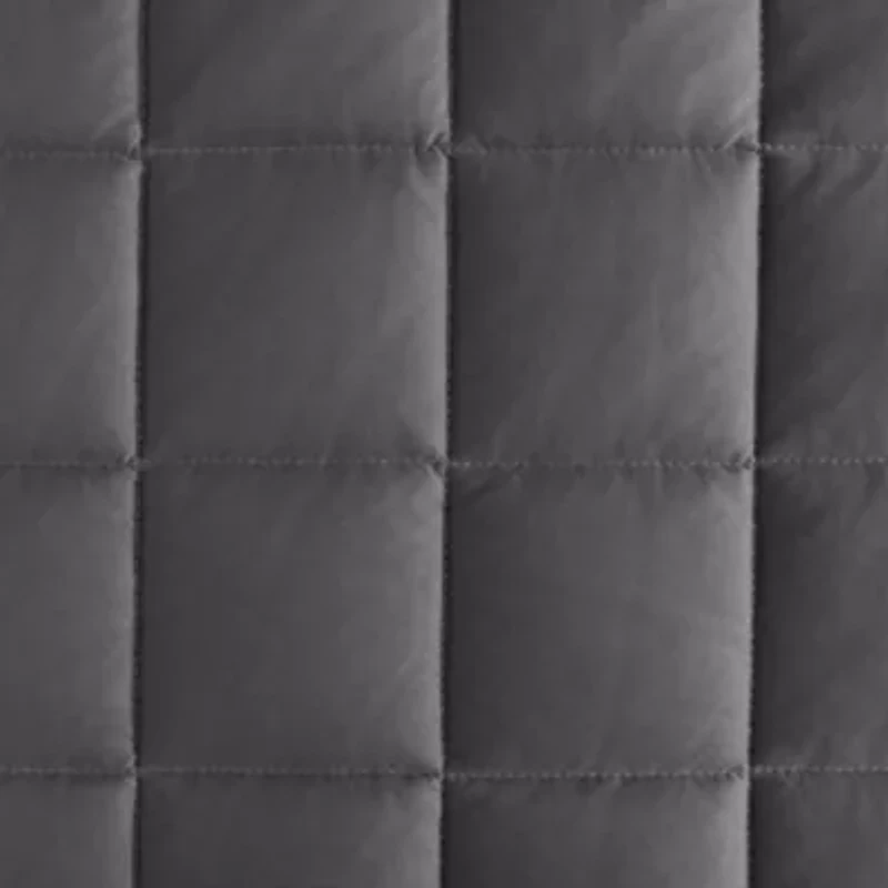 Solid Brushed Micro Jersey Microfiber Quilt Set