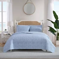 Floral Park Cotton Quilt-Sham Set