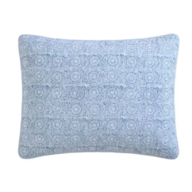 Floral Park Cotton Quilt-Sham Set