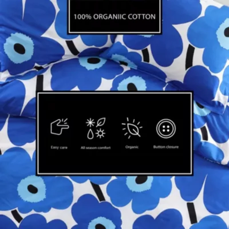 Unikko Cotton Duvet Cover Set