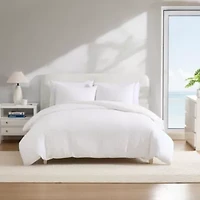 Seaside Floral Cotton Duvet Cover Set