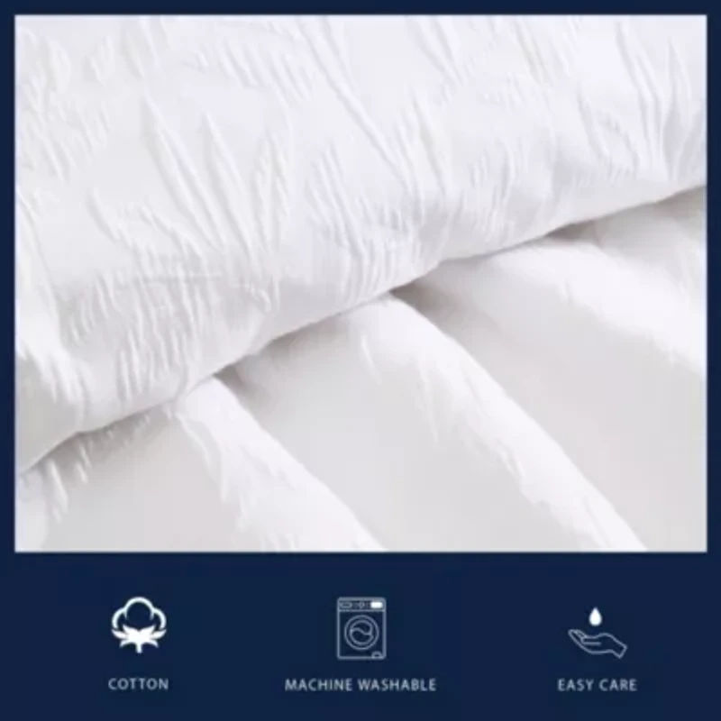 Seaside Floral Cotton Duvet Cover Set