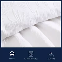 Seaside Floral Cotton Duvet Cover Set