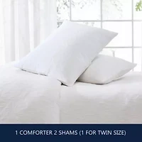 Seaside Floral Cotton Duvet Cover Set