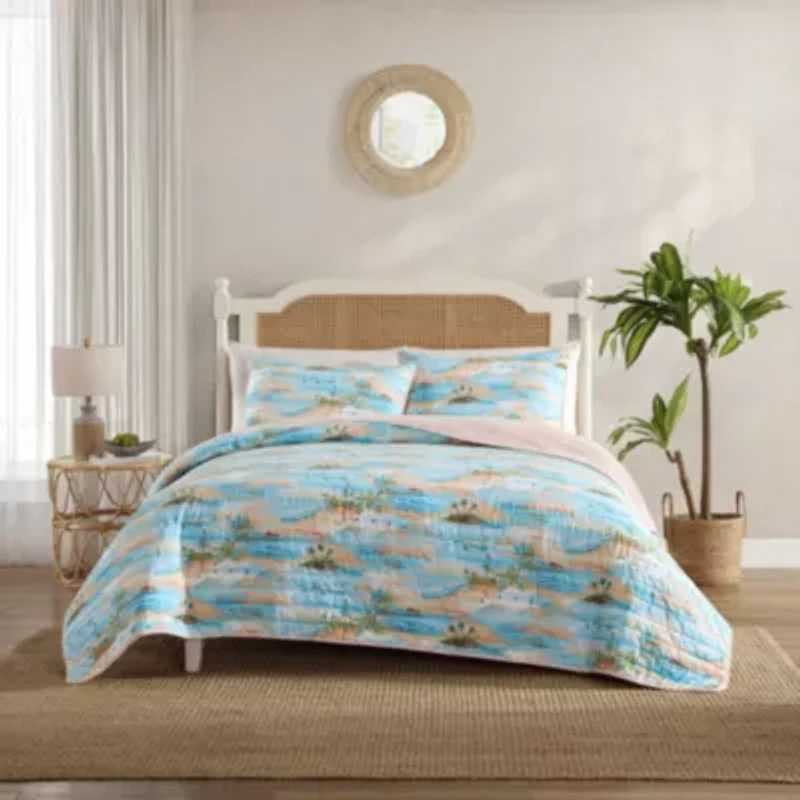 Bon Voyage Cotton Quilt-Sham Set