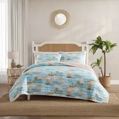 Bon Voyage Cotton Quilt-Sham Set