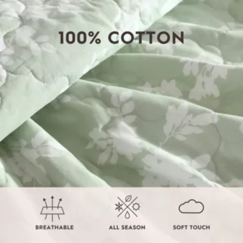 Adorabelle Silhouette Cotton Quilt-Sham Set