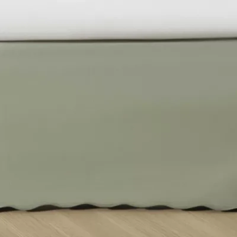 Solid Cotton Tailored Bedskirt