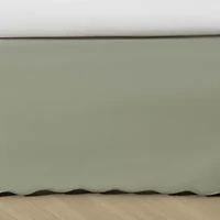 Solid Cotton Tailored Bedskirt