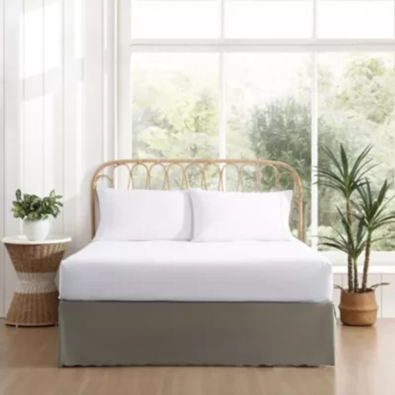 Solid Cotton Tailored Bedskirt