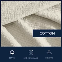 Seashore Stitch Cotton Quilt Set