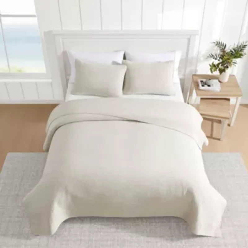 Seashore Stitch Cotton Quilt Set