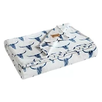 Steer Head Microfiber Blanket