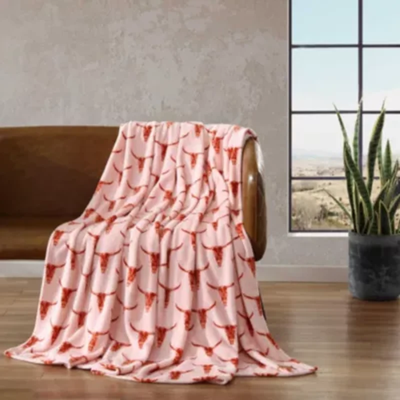 Steer Head Microfiber Blanket