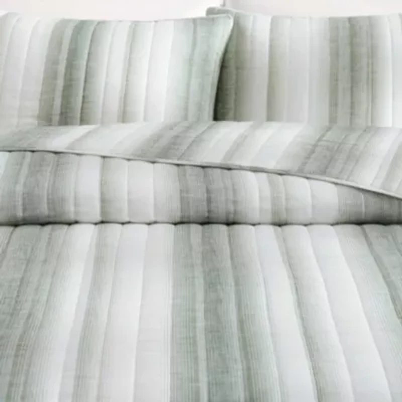La Prisma Stripe Texture Cotton Quilt Set