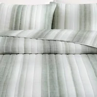 La Prisma Stripe Texture Cotton Quilt Set