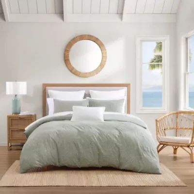 Harbor Palm Cotton Duvet Cover Set
