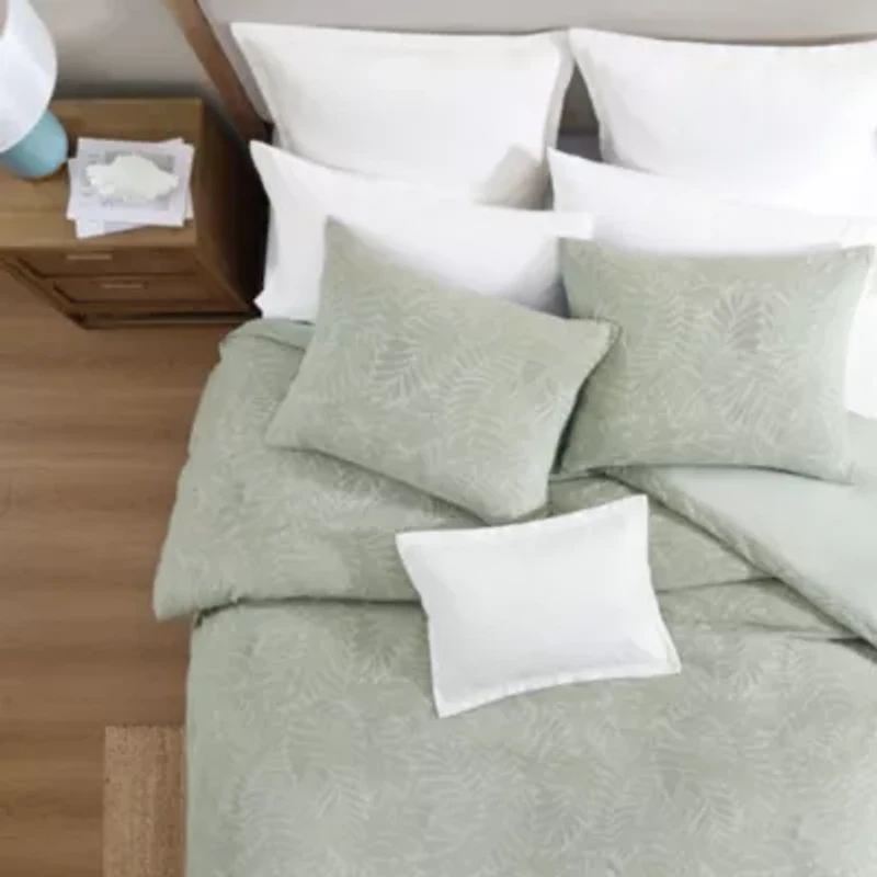 Harbor Palm Cotton Duvet Cover Set