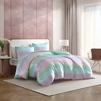 Pastel Ombre Microfiber Duvet Cover Set