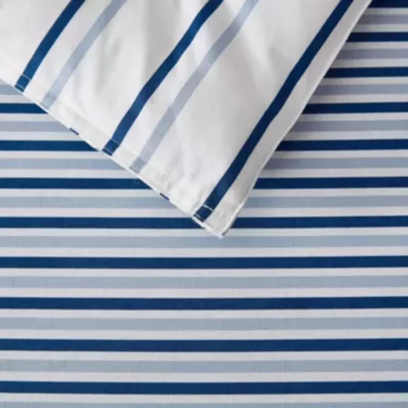 Cooper Stripe Cotton Duvet Cover Set