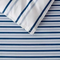 Cooper Stripe Cotton Duvet Cover Set