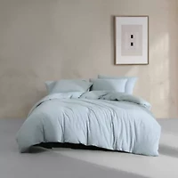 Modern Cotton Melange Duvet Cover Set