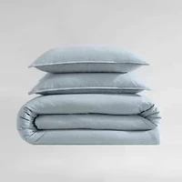Modern Cotton Melange Duvet Cover Set